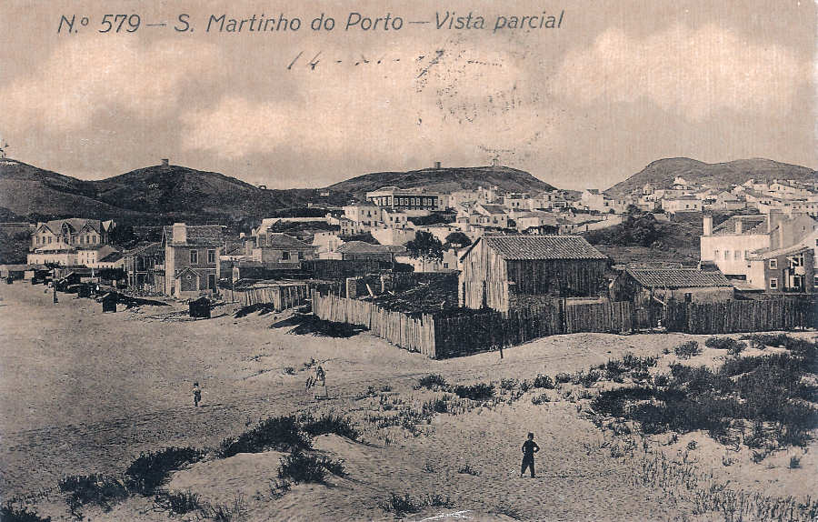 Historic pictures Sao Martinho do Porto Beach Silver Coast Portugal