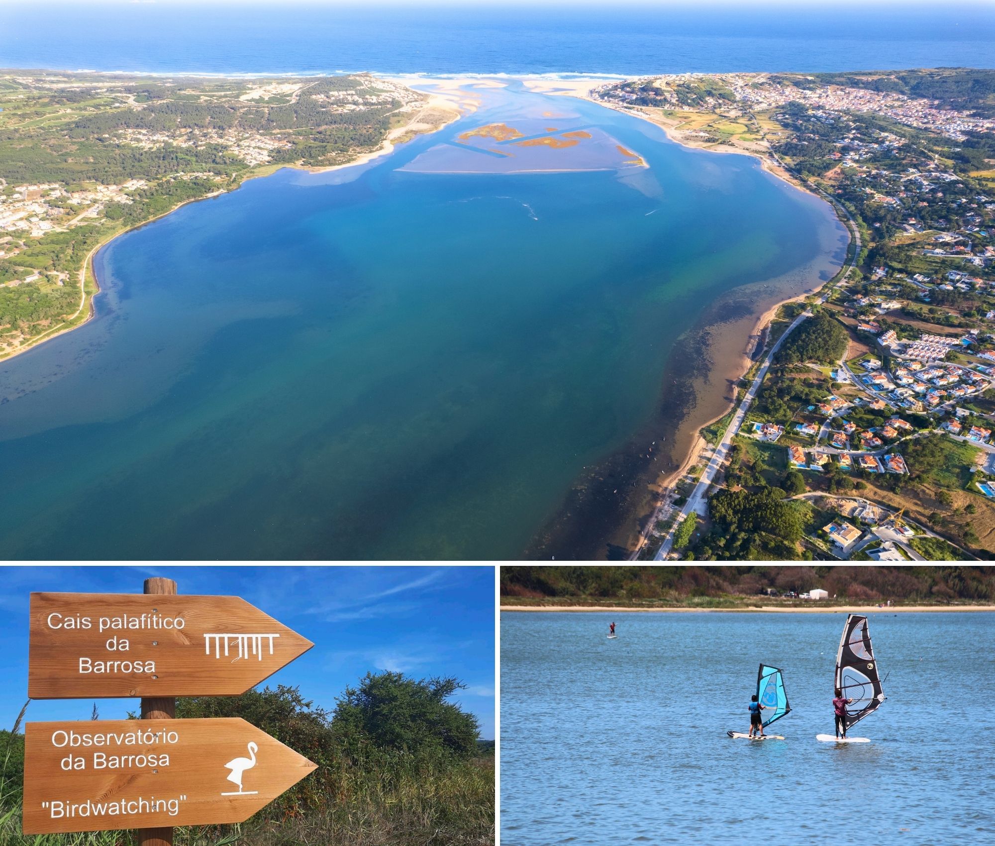 Óbidos Lagoon is one of Portugals most important coastal ecosystems offering water sports nature trails birdwatching opportunities and spectacular Silver Coast scenery