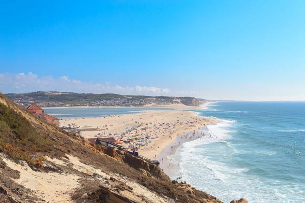 Foz do Arelho beach northern shore Caldas da Rainha