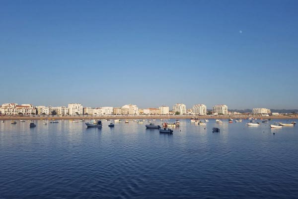 Boats on Sao Martinho do Porto Bay